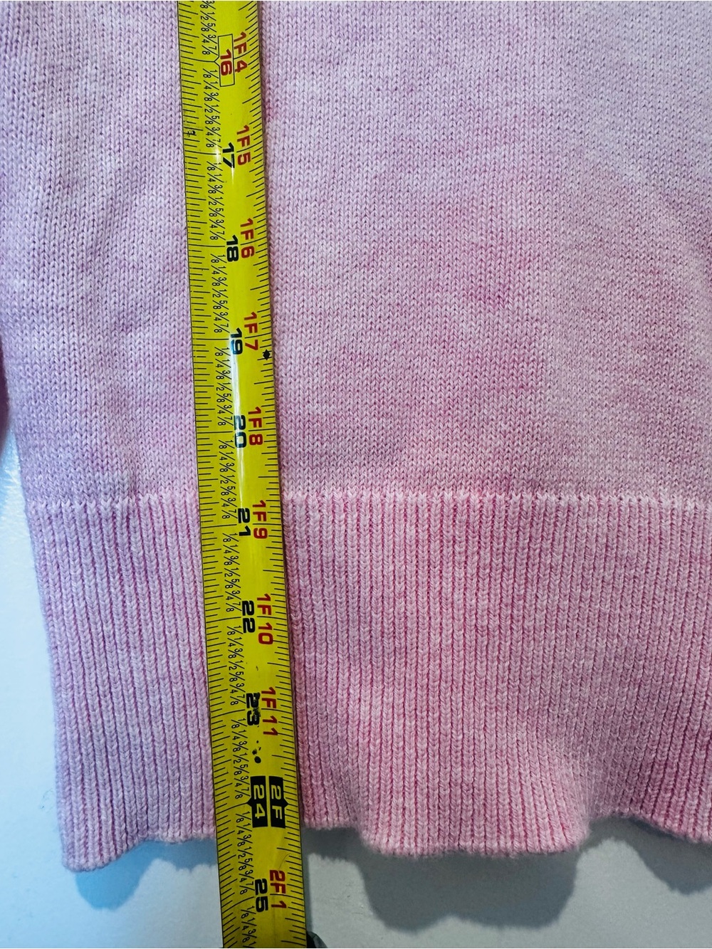 J. Crew Pink Ruffle V-Neck Sweater - Picture 4 of 8